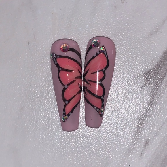 Long Coffin Press On Nails - Picture 3 of 4